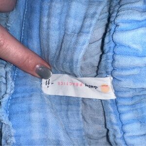 Anthropologie Blue Textured shorts